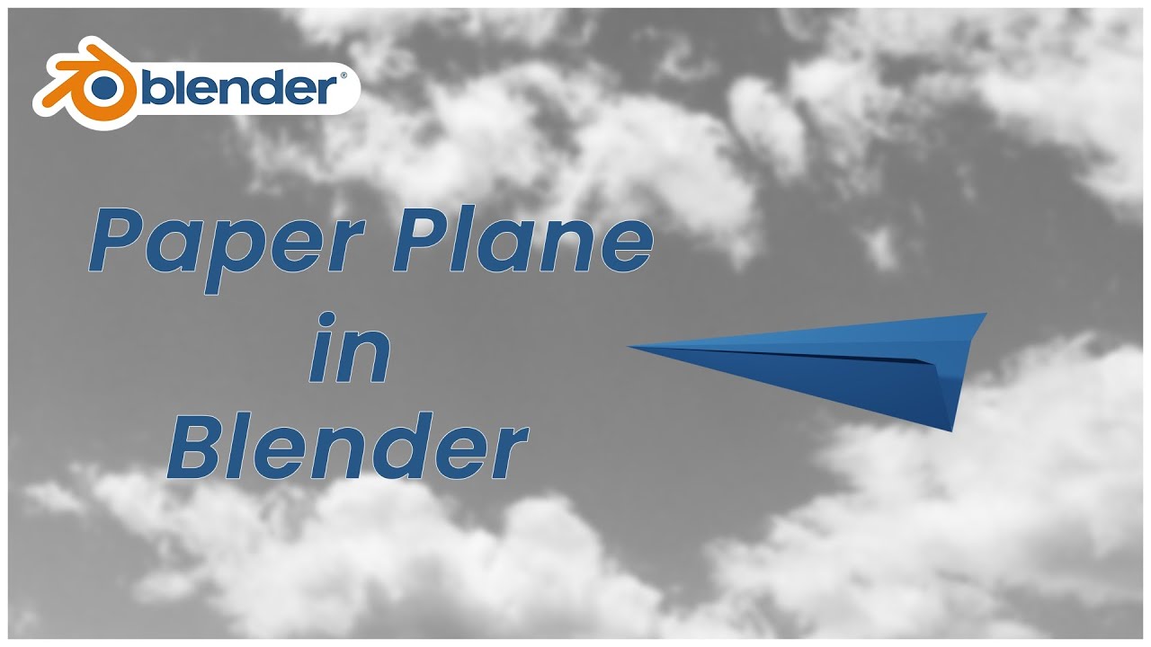 How to Make a Paper Plane in Blender (Easy Beginner Tutorial!) - YouTube
