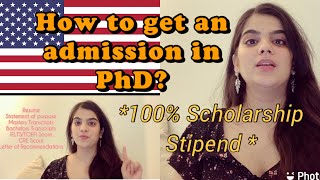 Fully Funded PhD in US for International |Document checklist|step-by-step process