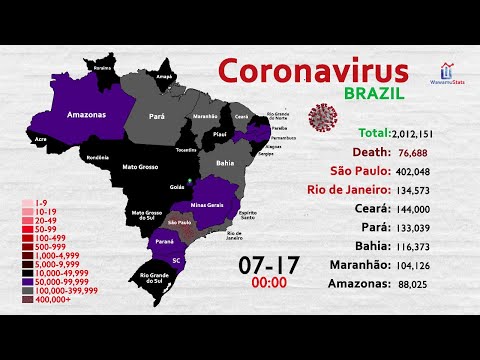 2 Million Cases: How the Coronavirus Infected 1% of Brazil Population