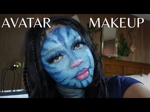 AVATAR MAKEUP TUTORIAL | BEGINNER HALLOWEEN MAKEUP