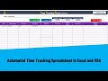 Time Tracking Sheet in Excel and VBA