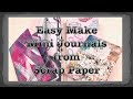 Easy Make Mini Journals from Scrap Paper