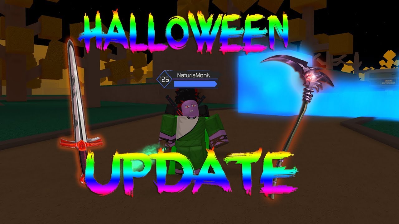 Halloween Update In Heroes Online What Is New Halloween Event Showcase Roblox Youtube - give you one hallow scythes in roblox villains online