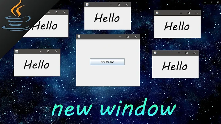 Java open a new GUI window 🗔