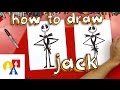 How to draw jack skellington from the nightmare before christmas