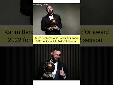 Karim Benzema wins Ballon d’Or award. #shorts #india #fifa22