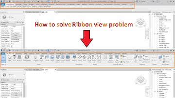 Revit ribbon missing || Revit Top tool bar Missing