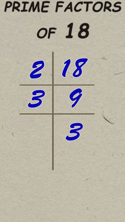 prime-factor-of-18-prime-factorisation-publicmaths-shorts