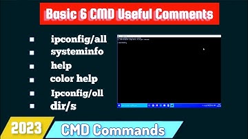 Top 6 Basic Useful CMD command || basic cmd commands for windows 10,11