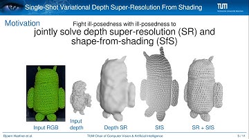 Fight ill-posedness with ill-posedness: Single-shot variational depth super-resolution from shading