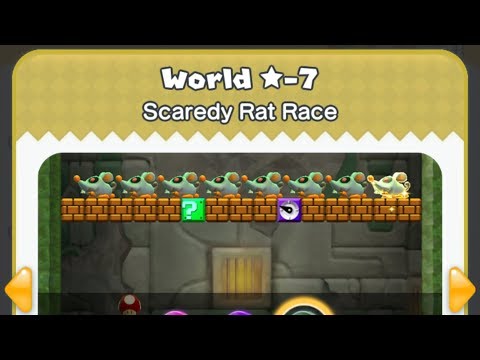 Super Mario Run - ★-7: Scaredy Rat Race All Star Coins