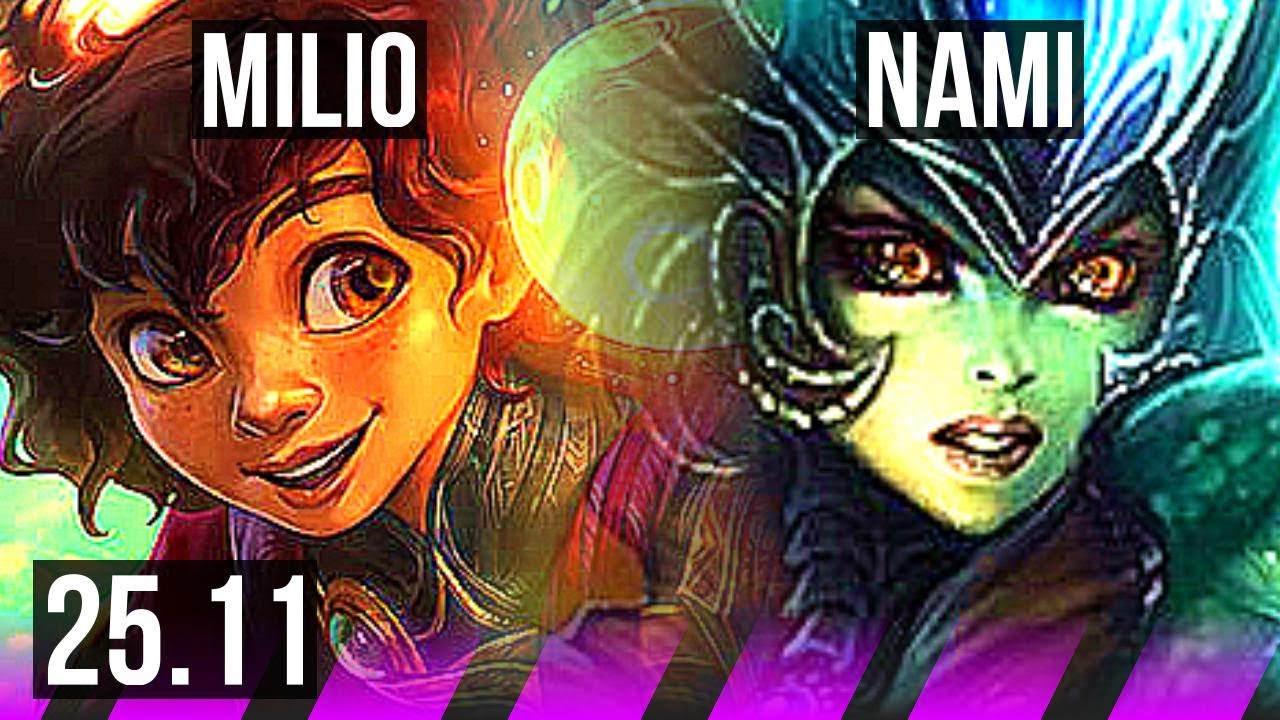 MILIO & Aphelios vs NAMI & Lucian (SUP) | 1/1/16 | EUW Diamond | 25.11