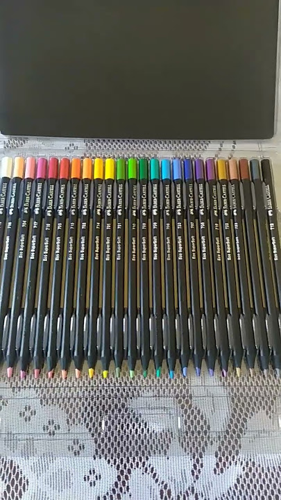 lápis cor da Faber Castell supersoft de 24 Cores