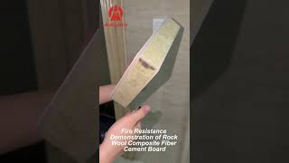 🔥 See the Fire Resistance in Action! Amulite Rock Wool Composite Fiber Cement Board
