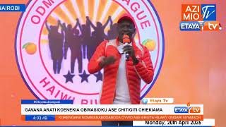 DPL Simba Arati has assured ODM youths that party nomination will be free and fair. ^RA#Etayadigital