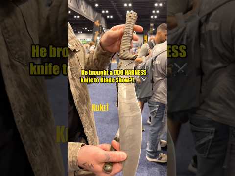 He brought a DOG HARNESS knife to Blade Show?! ????????️