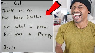 Top 25 FUNNIEST Kids Letters To God | Alonzo Lerone