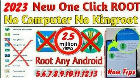 2023 New One Click Root Method | No PC NO TWRP No Kingroot | 100% ROOT Any Android Version 4.0 TO 14