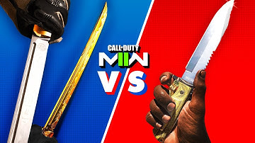Dual Kodachis the Better Melee Weapon in MW2? (Combat Knife vs. Dual Kodachis)