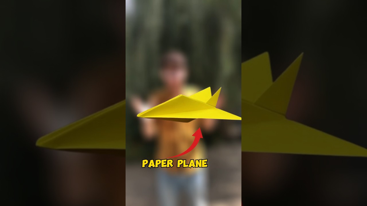 I tried to make a paper plane and this happened