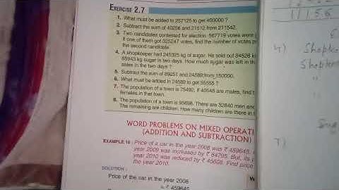 Class-4 th ( math) exercise 2.7