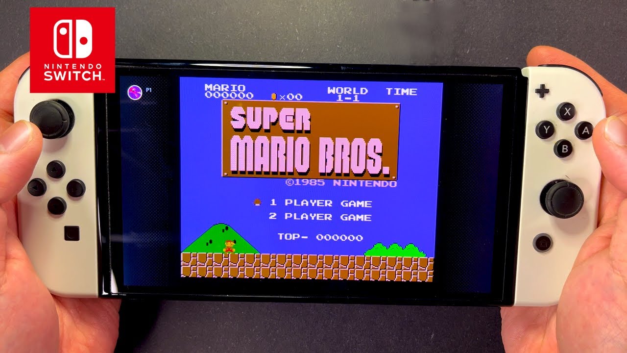 Playing Super Mario Bros on Nintendo Switch OLED (Classic NES Game) 