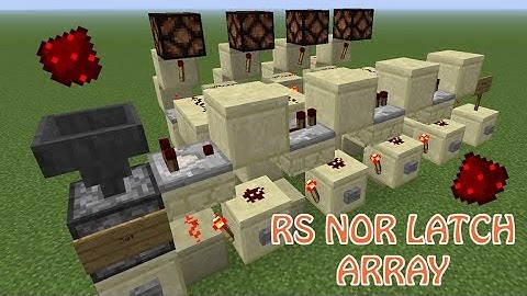 Minecraft RS NOR Latch Array Tutorial