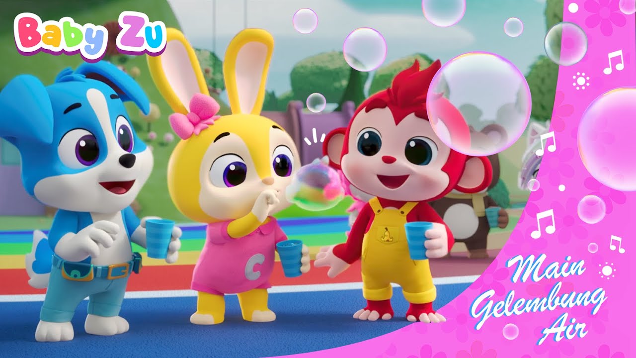 Main Gelembung Air ♪ Bermain gelembung bersama BabyZu dan Paman Krebi ♪ Balon Bubble Seru ♪ BabyZu