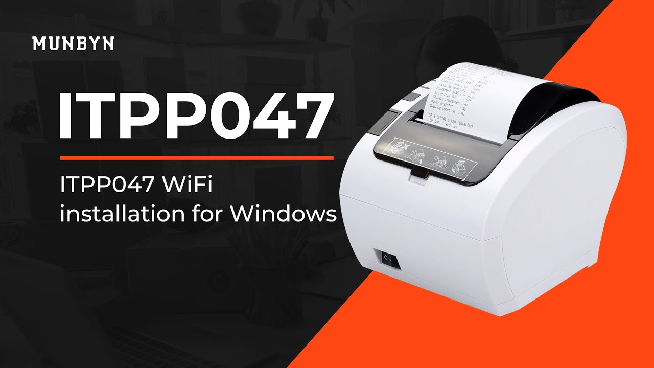 MUNBYN ITPP047 WiFi Installation for Windows 