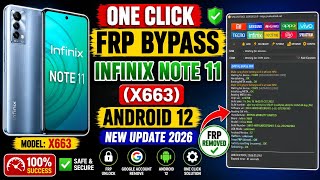 Infinix Note 11 One Click FRP Unlock | Latest Security Patch Supported Unlock 🔓 Tool ||