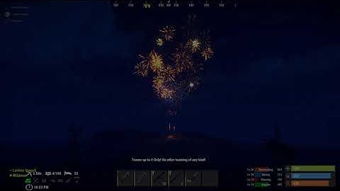 Remote Controlled Fireworks Show (Rust)