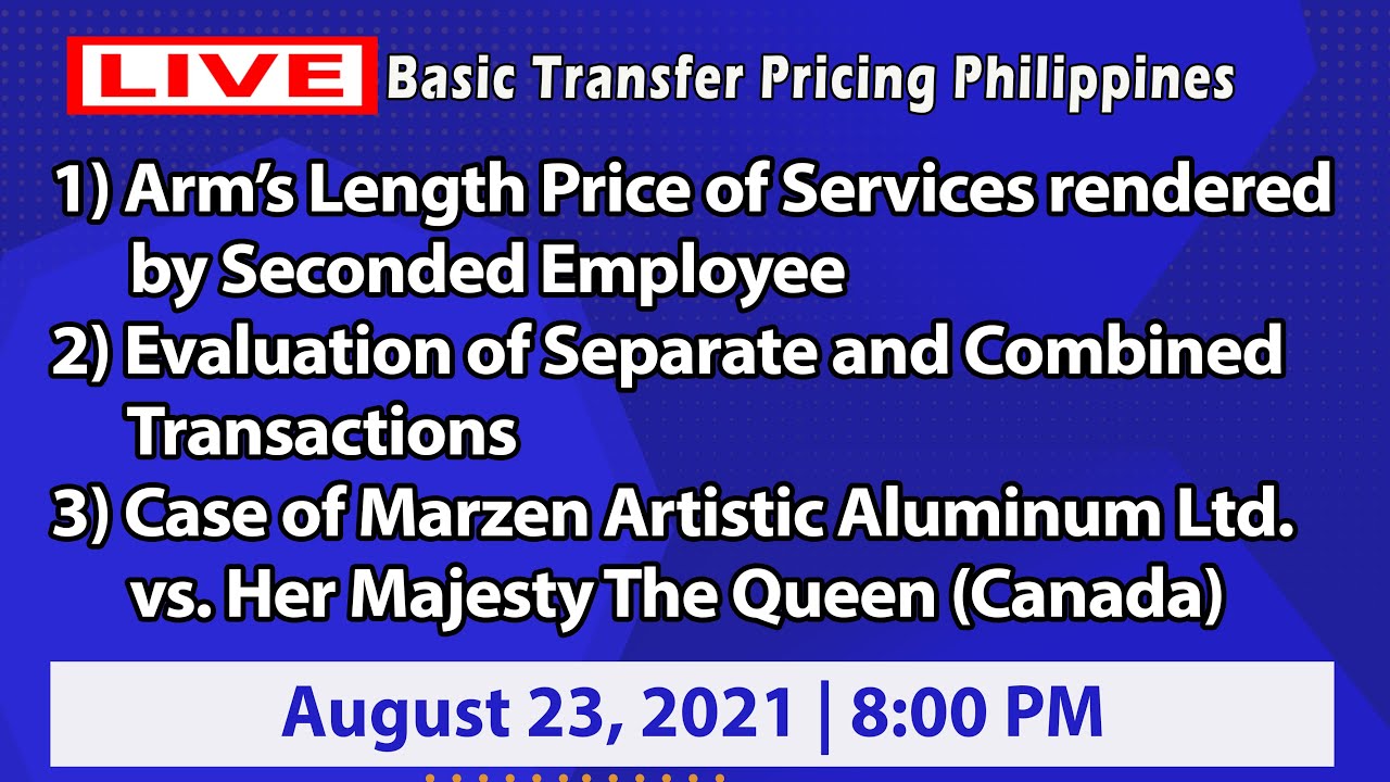 Arm's Length Price of Services rendered by Seconded Employee