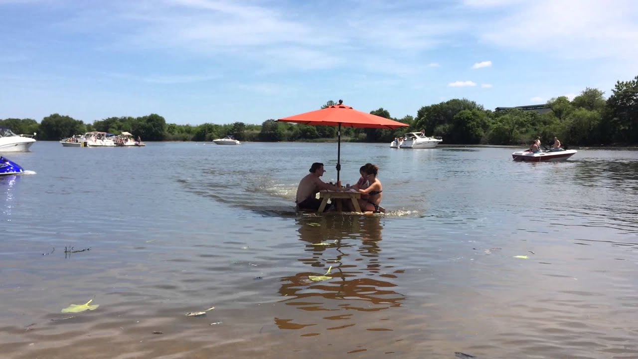 picnic table boat 07 YouTube