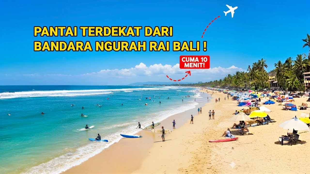 PANTAI TERDEKAT DARI BANDARA BALI! | Itinerary Wajib Kuta, Legian & Beachwalk Shopping Mall