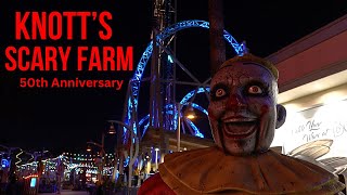 Knott's Scary Farm 2023 - 50th Anniversary! Full Tour Haunted House Mazes. by Getmeouttahere Erik 150 views 5 months ago 1 hour
