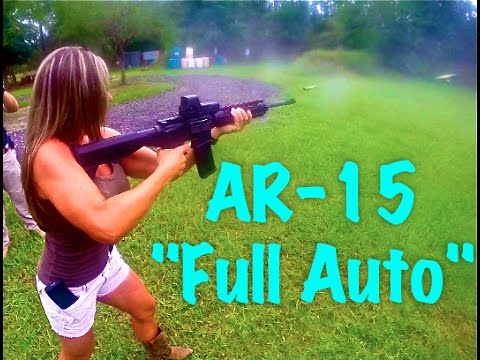 SLIDE FIRE/BUMP STOCK! GIRL SHOOTING 