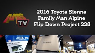 Car stereo installation on this Toyota Sienna with factory premium system in Los Angeles