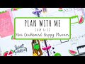 PLAN WITH ME | MINI DASHBOARD HAPPY PLANNER | July 6-12 Rongrong