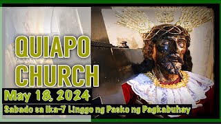 Quiapo Church Live Mass Today Saturday May 18, 2024