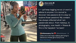 Alissa Ashley Shuts Down Twitter User Who Slams Her Pivot From Beauty To Fitness