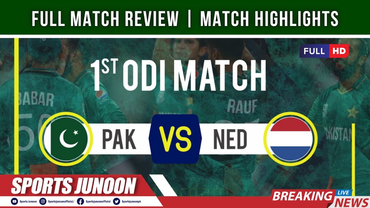 Pakistan vs Netherlands, 1st ODI 2022 | Match Highlights - YouTube
