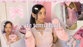 super cute temu haul ♡ my first temu buys ever! ( clothing, nails, shoes & more!!)