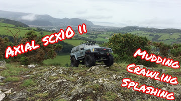 Axial scx10 ii crawling.mudding.water north wales