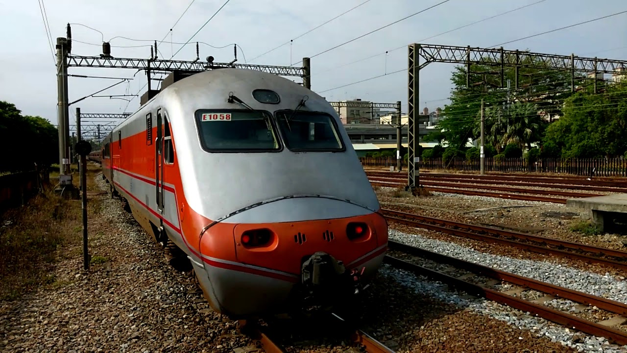 2018/4/25，105次 PP自強號 苗栗站 大暴走加速出站，司機員拉電門拉很猛