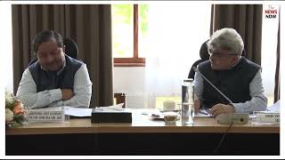 CM Omar Abdullah Chairing a Meeting of Lakes Conservation &amp; Management Authority.