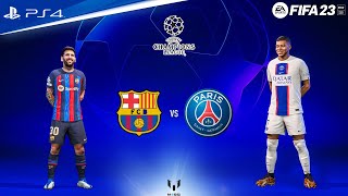 FIFA 23 - Barcelona Vs PSG - UEFA Champions League Final | Ft. Messi | PS4 Slim Gameplay