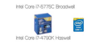 Intel Broadwell Gaming Benchmarks and Performance comparison | core i7 - 5775C vs i7 - 4790k