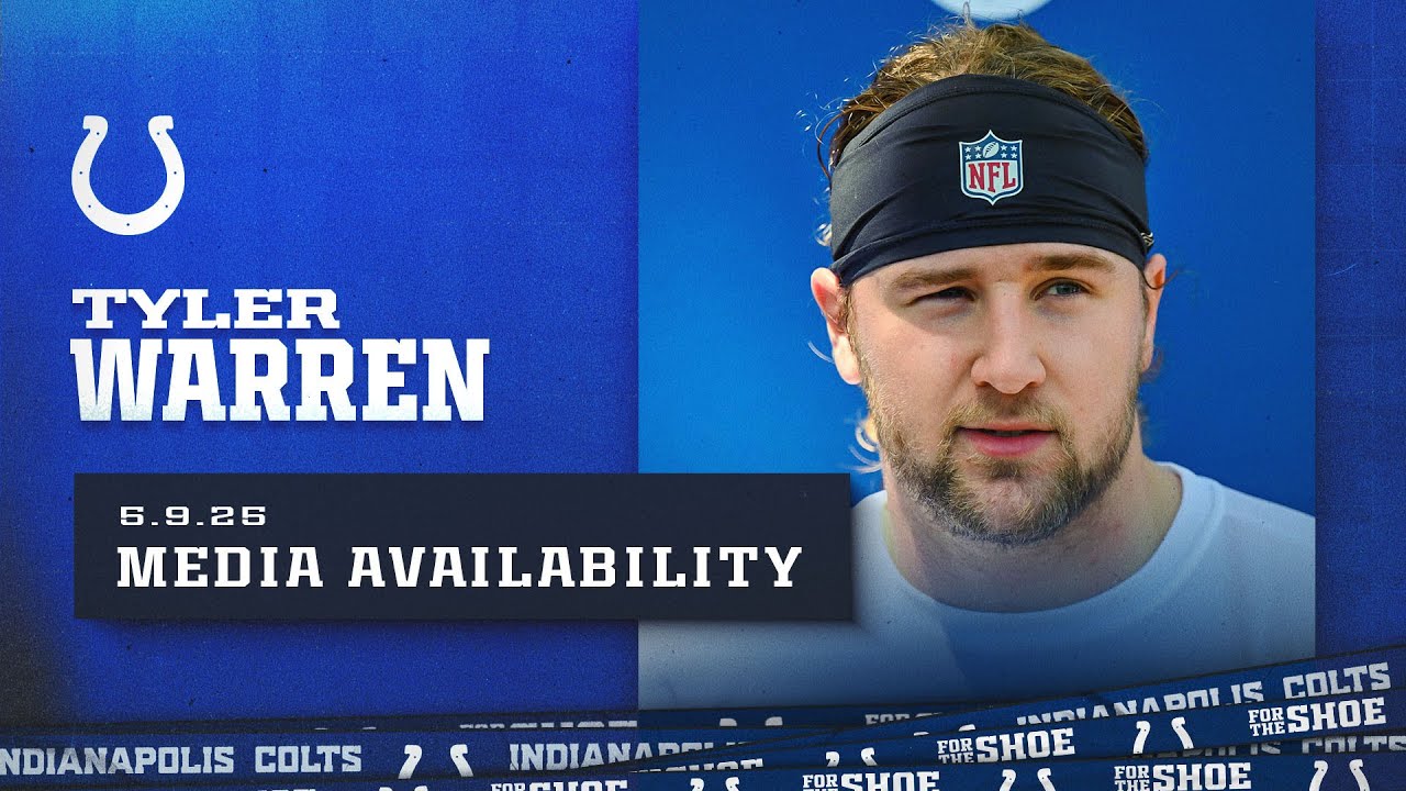 Tyler Warren Media Availability | Rookie Camp Day 1 - YouTube