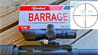 Download lagu Firefield Barrage 2.5-10x Scope & Laser Review & Shoot