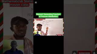 Moment Generating Function of Poisson distribution